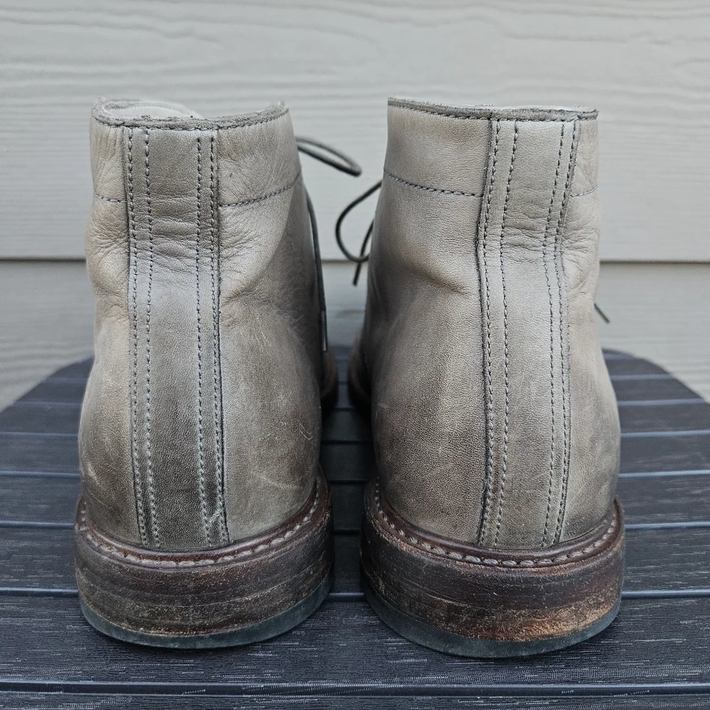 Frye Murray Chukka Boots Taupe Gray Green Lace Up Short Boots Casual Men's 10